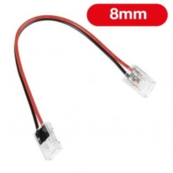 Conector M2 doble empalme rápido con Cable tira Led 8mm (COB) Monocolor